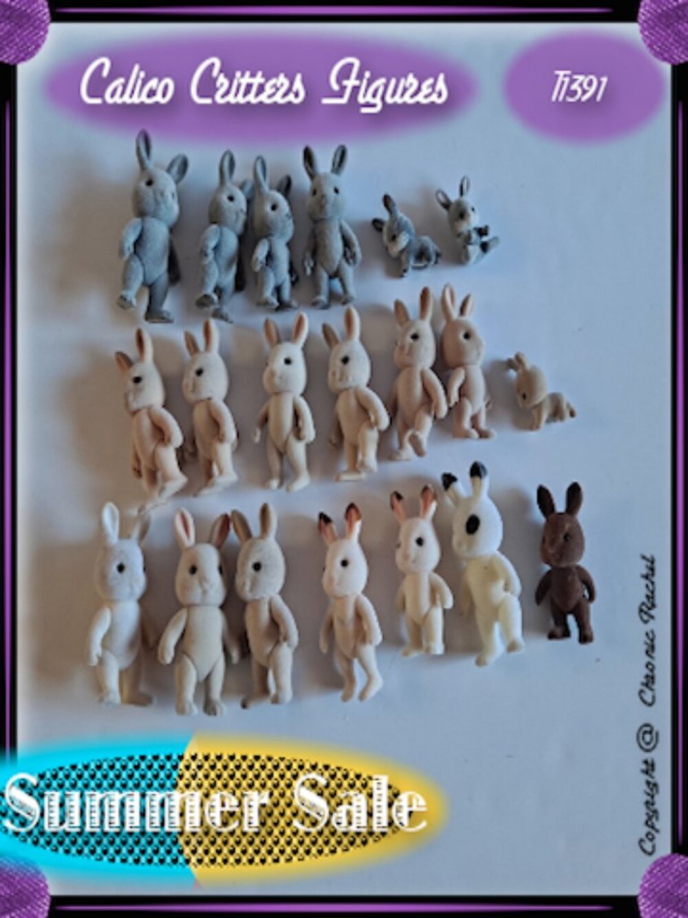 20-Piece Mixed Rabbit Figures - Picture 1 of 3